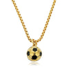 Stainless Steel Soccer / Football Necklace Ball Chains-Necklaces-Innovato Design-Gold-Innovato Design
