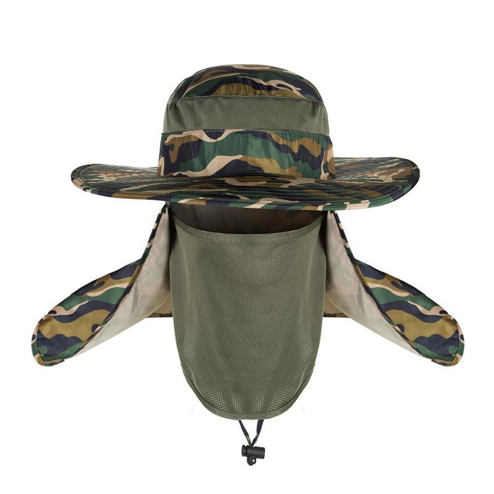 UV Protection Face Neck Cover Flap Hat with Rope-Hats-Innovato Design-Gray-Innovato Design