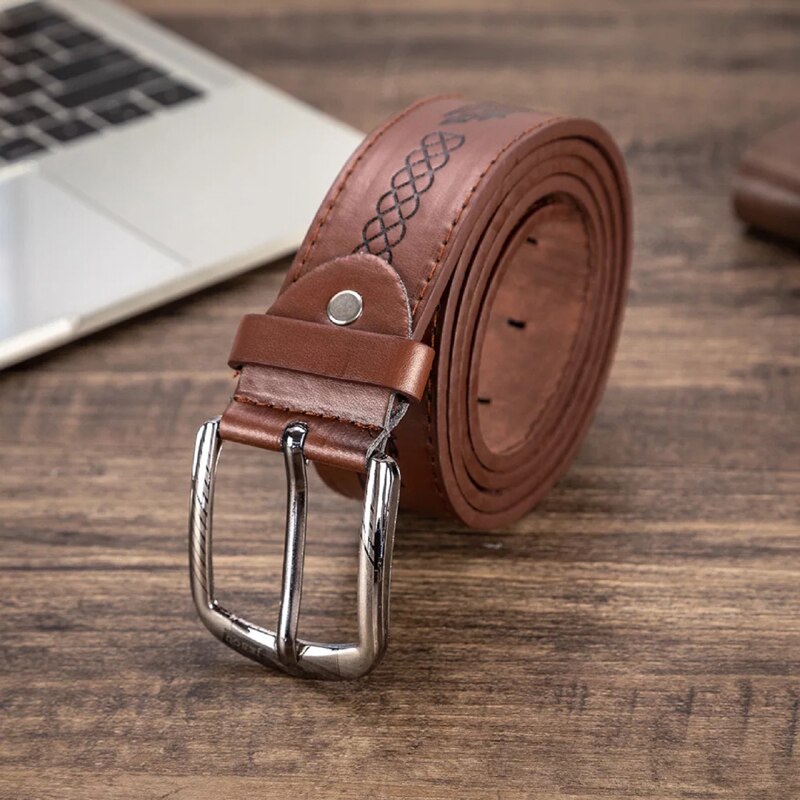 Men Fashion Luxury Business Quartz Watch, High-Quality Belt, and Folding Wallet Gift Set-Jewelry Sets-Innovato Design-Brown Blue-Innovato Design