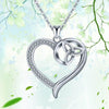 Lovely Heart & Trinity Knot 925 Sterling Silver Charm Pendant - InnovatoDesign