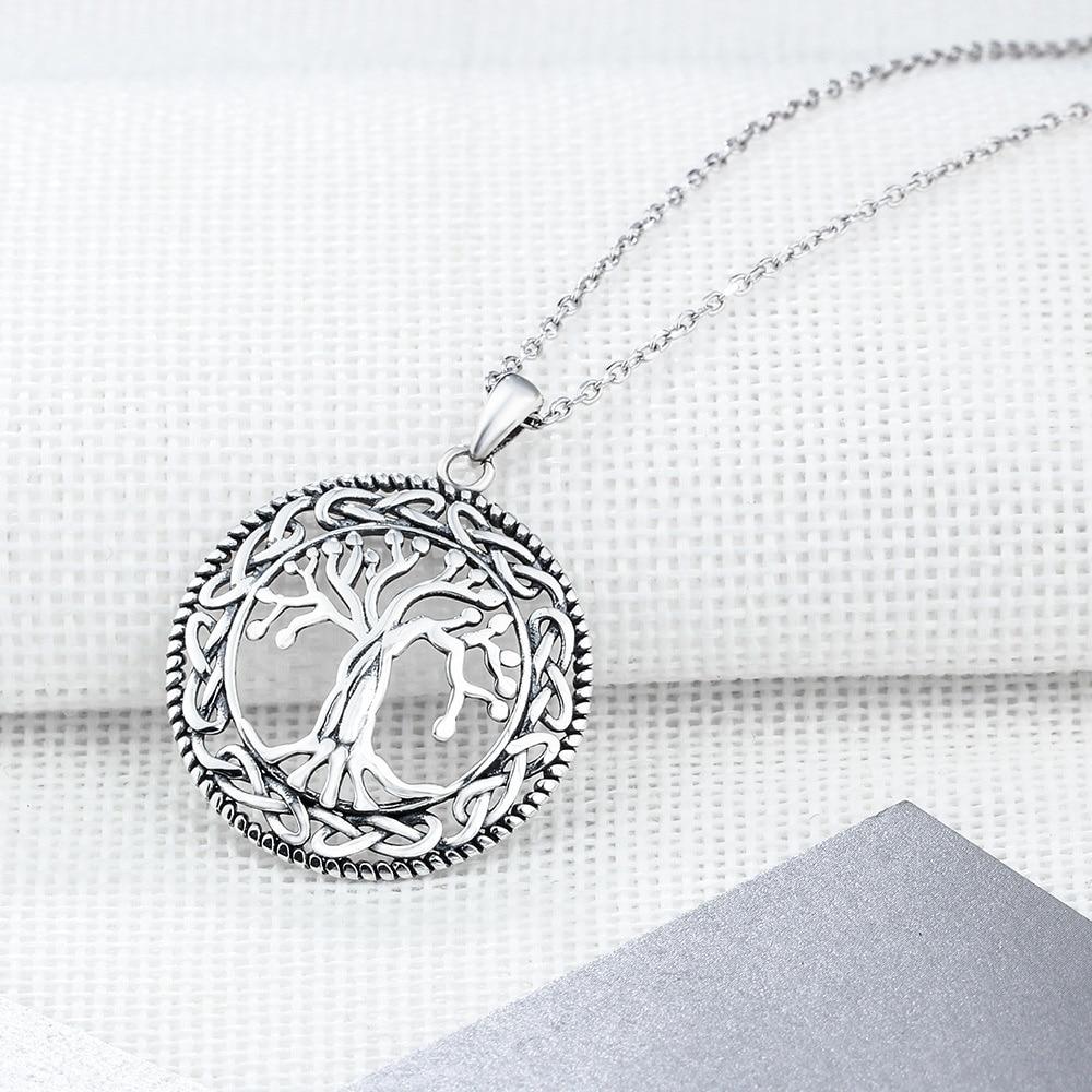 Classic Vintage Tree of Life Pendant Necklace-Necklaces-Innovato Design-Silver-Innovato Design