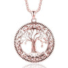 Classic Vintage Tree of Life Pendant Necklace-Necklaces-Innovato Design-Rose Gold-Innovato Design