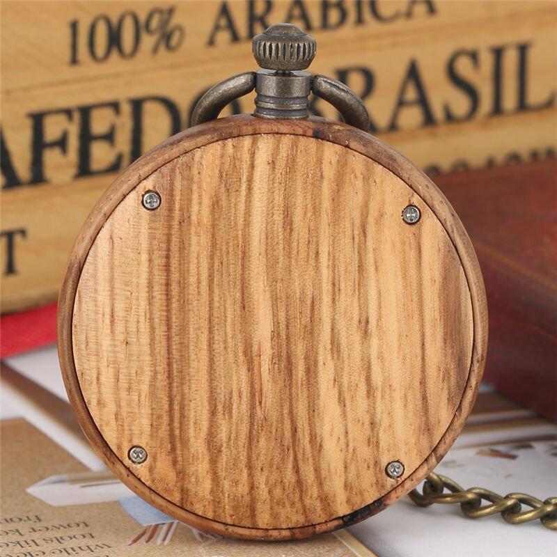 Gold Pocket Watch in Mahogany Wood Body-Pocket Watch-Innovato Design-Innovato Design