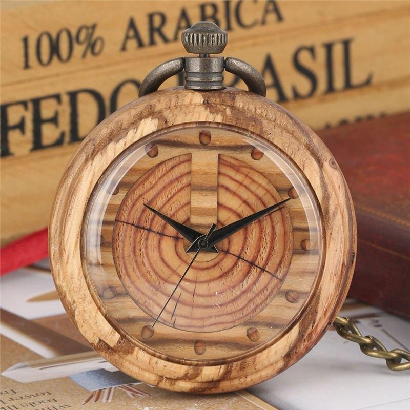 Gold Pocket Watch in Mahogany Wood Body-Pocket Watch-Innovato Design-Innovato Design