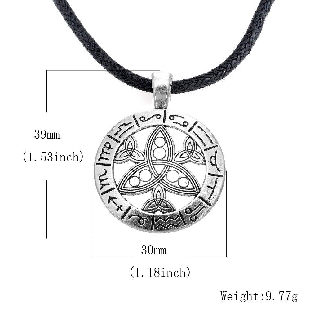 Trinity Knot Tibetan Round Amulet Necklace-Necklaces-Innovato Design-Innovato Design