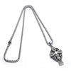 Black & Silver Celtic Knot Cross Claddagh Pendant Necklace - InnovatoDesign