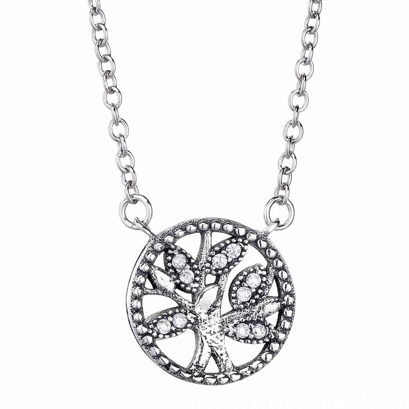 Crystal Charm Tree of Life Celtic Pendant Necklace-Necklaces-Innovato Design-Innovato Design