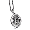 Silver Celtic Witches Pentagram Pendant Necklace - InnovatoDesign