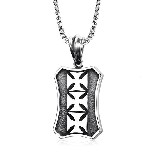 Multiple Maltese Engraved Cross Pendant Necklace-Necklaces-Innovato Design-Innovato Design