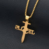 Hip Hop Jesus Cross Nail Pendant Necklace - InnovatoDesign