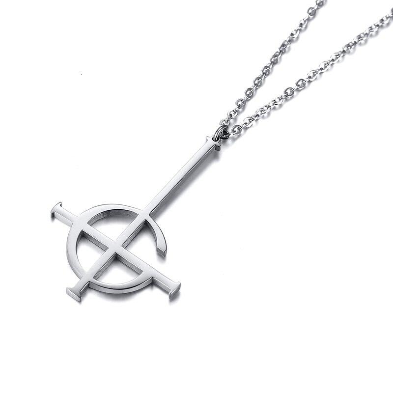 Upside Down Silver Plated Crucifix Cross Pendant-Necklaces-Innovato Design-Innovato Design