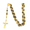 Metallic Gold Rosary with Chain-Linked Beads - InnovatoDesign