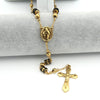 Metallic Gold Rosary with Chain-Linked Beads-Necklaces-Innovato Design-Innovato Design