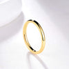 2mm Polished, Domed, and Slim Titanium Fashion Wedding Band-Rings-Innovato Design-Blue-4-Innovato Design