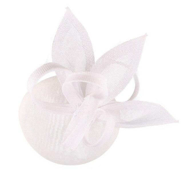 Vintage Linen Pillbox Fascinator Hat-Hats-Innovato Design-White-Innovato Design