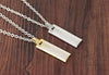 Titanium Steel Plate Pendant with Cross and Spanish Prayer Necklace - InnovatoDesign