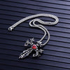Titanium Steel Crystal Cross Pendant and Chain Necklace - InnovatoDesign