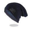 Flag Geometric Wool and Cotton Knit Winter Hat, Beanie, Bonnet or Skullie
