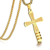 Gold Cross Pendant Engraved with the Lord's Prayer Necklace - InnovatoDesign