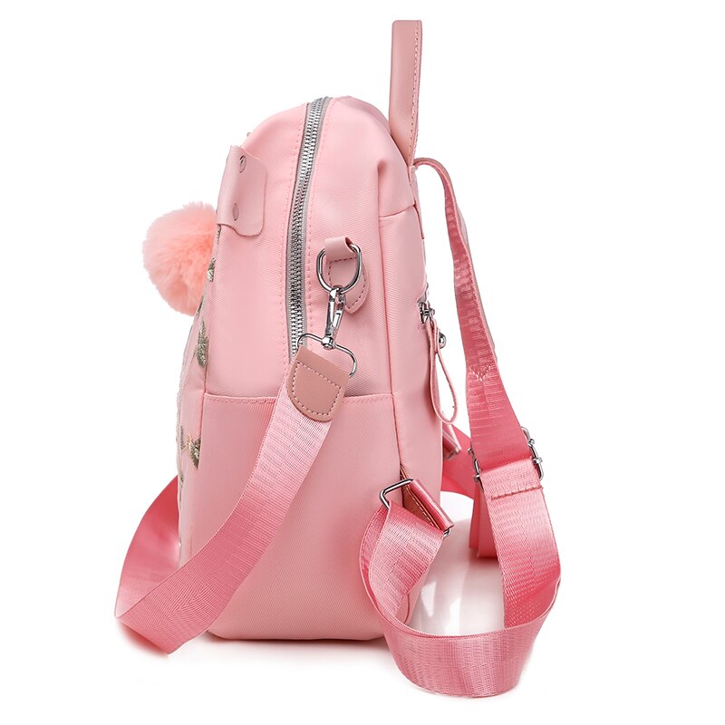 Multifunction Hairball Oxford Leisure Backpack and Travel Backpack-Backpacks-Innovato Design-Pink-Innovato Design