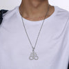 Edit - Inverted Cross Leviathan Stainless Steel Pendant Necklace - InnovatoDesign