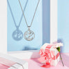 925 Sterling Silver Round Anchor and Rudder Pendant Necklace - InnovatoDesign