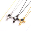 Urn Cross with Heart Inlay Pendant and Chain Necklace - InnovatoDesign