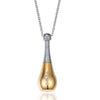 Baseball Bat-shaped Urn Pendant with Chain Link Necklace-Necklaces-Innovato Design-Gold-24