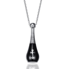 Baseball Bat-shaped Urn Pendant with Chain Link Necklace - InnovatoDesign