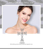 Sterling Silver Knott Hearts Cross Pendant with Chain Necklace - InnovatoDesign