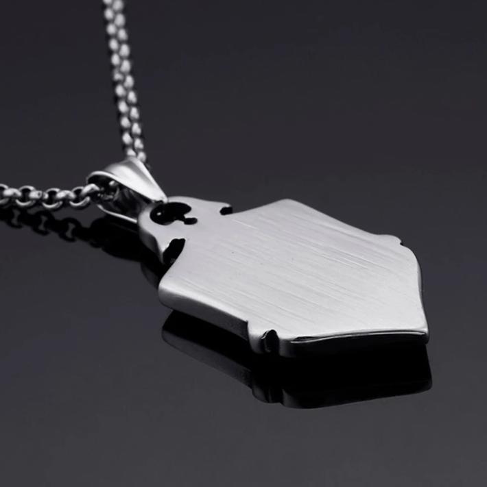 Silver Shield Blade Cross Pendant and Necklace-Necklaces-Innovato Design-Innovato Design