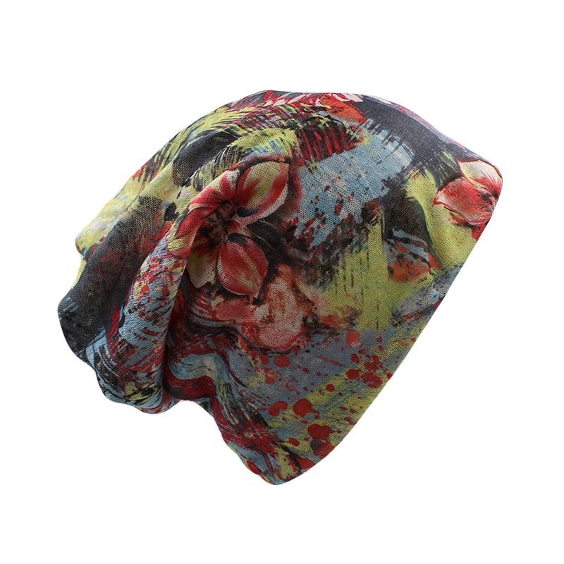 Floral Beanie, Skullie, Scarf or Bonnet-Hats-Innovato Design-Yellow-Innovato Design