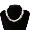 Puka Multicolor Pastel Clam Chip Choker Necklace-Bracelets-Innovato Design-Innovato Design