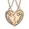 Mother and Daughter Heart Pendant Necklace Set - InnovatoDesign