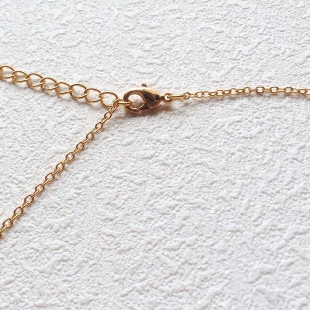 Natural Black Tourmaline Stone with Gold Accent Pendant Chain Necklace-Necklaces-Innovato Design-16 inches-Innovato Design