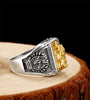 Golden Brave Troops 925 Sterling Silver Trendy Ring-Rings-Innovato Design-7-Innovato Design