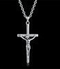 Jesus Christianity Cross 925 Sterling Silver Vintage Pendant