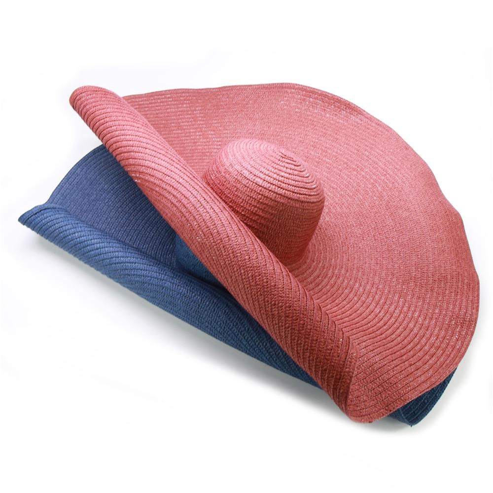 Foldable Wide Brim King Size Floppy Sun Hat-Hats-Innovato Design-Navy Blue-Innovato Design