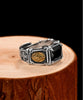 Virgin Mary Black Stone Onyx 925 Sterling Silver Vintage Ring-Gothic Rings-Innovato Design-Innovato Design