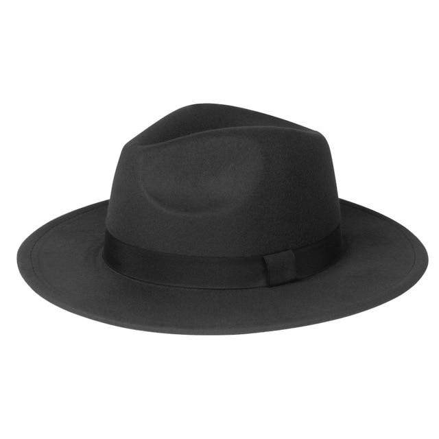 Wide Brim Vintage Fedora and Panama Hat-Hats-Innovato Design-Black-Innovato Design