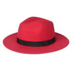 Wide Brim Vintage Fedora and Panama Hat-Hats-Innovato Design-Red-Innovato Design