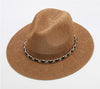 Panama Hat with Luxury Metal Chain