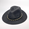 Panama Hat with Luxury Metal Chain