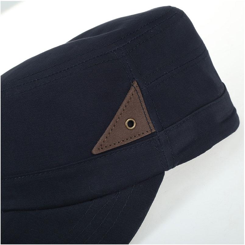 Vintage Cotton Army Cadet Patrol Military Hat-Hats-Innovato Design-Black-Innovato Design