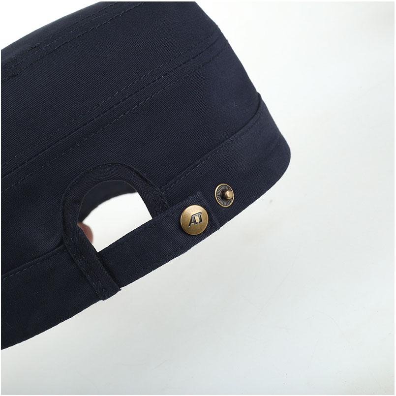 Vintage Cotton Army Cadet Patrol Military Hat-Hats-Innovato Design-Black-Innovato Design