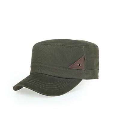 Vintage Cotton Army Cadet Patrol Military Hat-Hats-Innovato Design-Army Green-Innovato Design