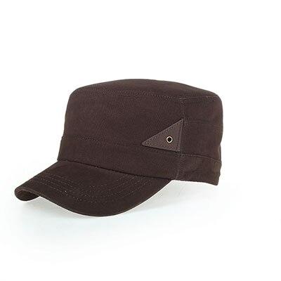 Vintage Cotton Army Cadet Patrol Military Hat-Hats-Innovato Design-Brown-Innovato Design