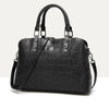 Top-Handle PU Leather Crossbody Bag, Shoulder Bag and Handbag-Handbags-Innovato Design-Black-Innovato Design