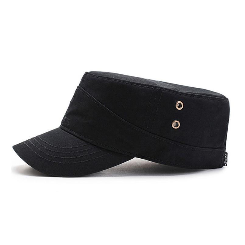 Buckled Cotton Military Hat with Eagle Embroidery Logo-Hats-Innovato Design-Army Green-Innovato Design