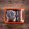 Men Quartz Watch and Bracelets Gift Box Set